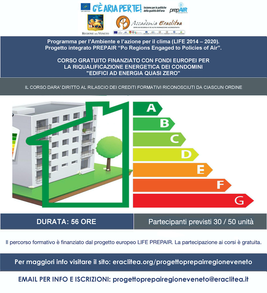 CORSO GRATUITO PER LA RIQUALIFICAZIONE ENERGETICA DEI CONDOMINI ED.5