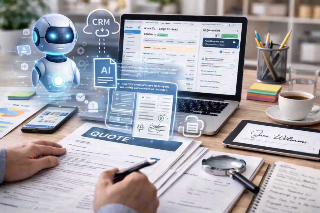 Automazione dei preventivi e contratti con AI e CRM